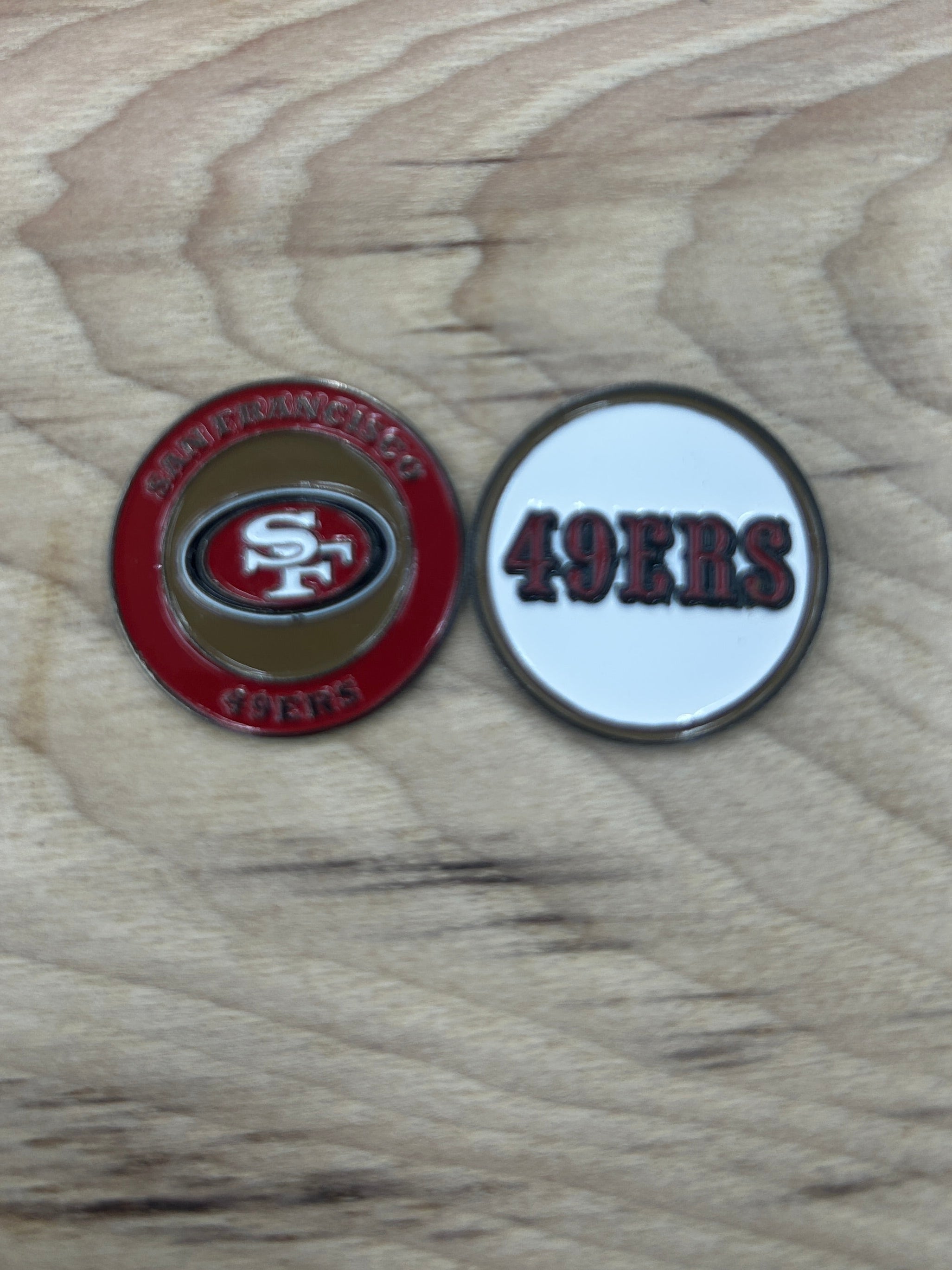 Medallions for Walking Sticks (San Francisco 49ers) 49ERS and Emblem