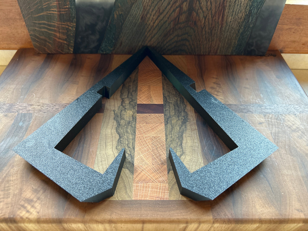 Board Stand, 3D Printed, PETG, Two Piece, X Pattern Black