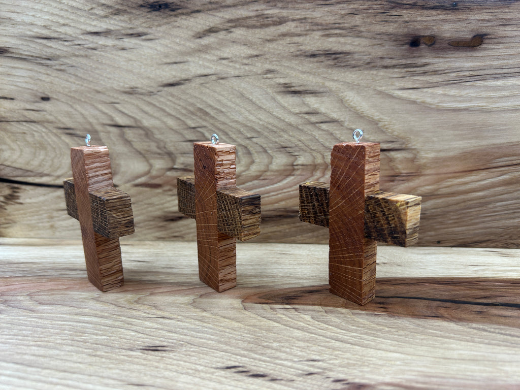 Small Wooden Crosses - Oak (Qty 3)