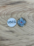 Medallions for Walking Sticks (US Coast Guard) Emblem and USCG
