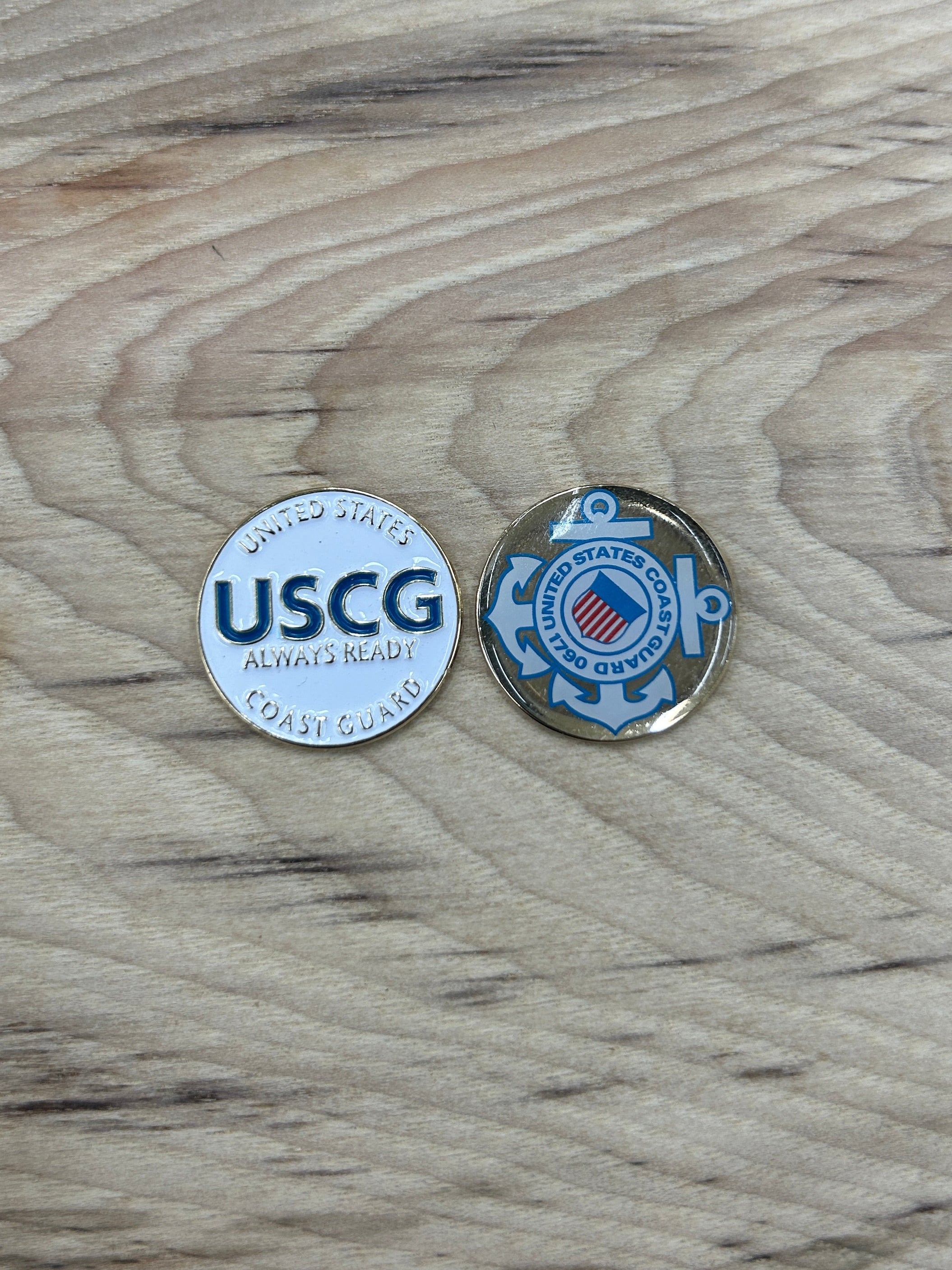 Medallions for Walking Sticks (US Coast Guard) Emblem and USCG