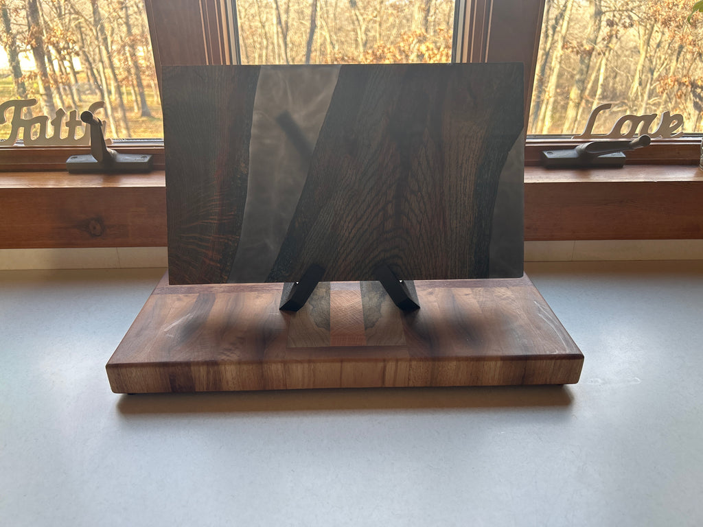 Board Stand, 3D Printed, PETG, Two Piece, X Pattern Black