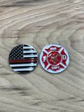 Medallions for Walking Sticks (Fire Department) Then Red Line