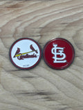 Medallions for Walking Sticks (St. Louis Cardinals) STL Emblem and Bat Emblem