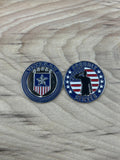 Medallions for Walking Sticks (Veteran) Shield and Salute