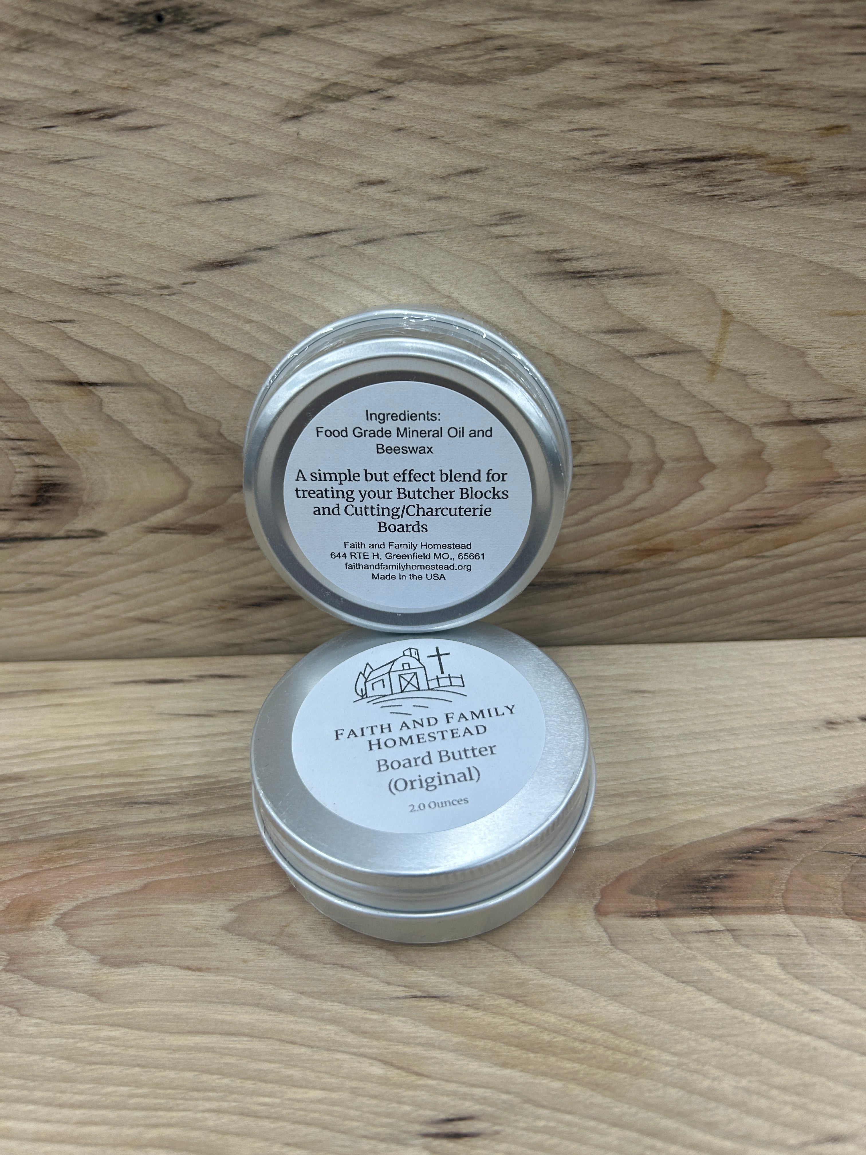 Board Butter, Plain, A simple but effect blend for treating your Butcher Blocks and Cutting/Charcuterie & Boards