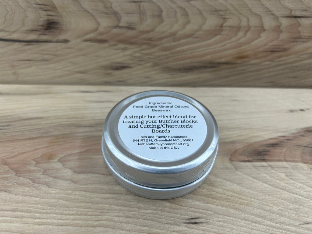 Board Butter, Plain, A simple but effect blend for treating your Butcher Blocks and Cutting/Charcuterie & Boards