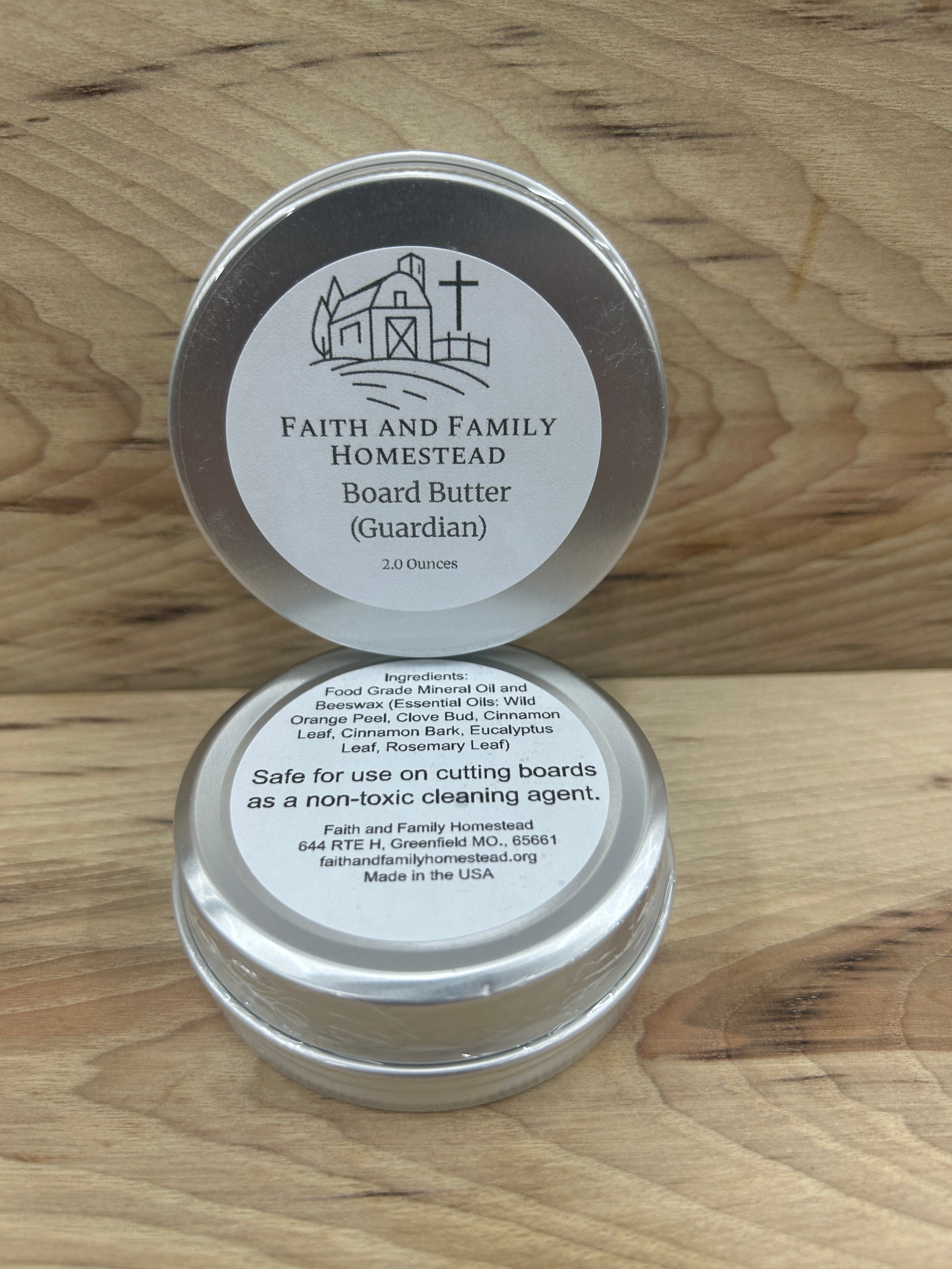 Board Butter, Guardian, A simple but effect blend for treating your Butcher Blocks and Cutting/Charcuterie Boards