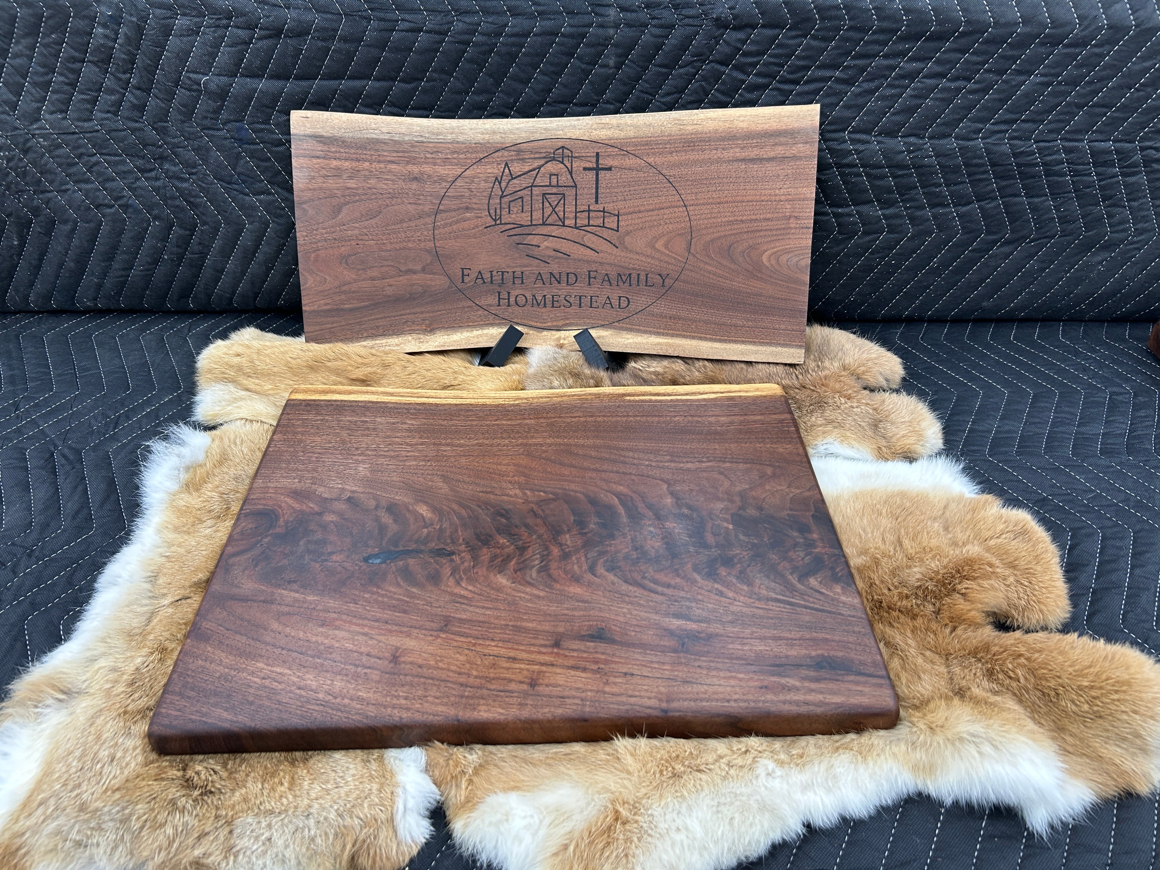Handcrafted Live Edge Walnut Board / Charcuterie Board
