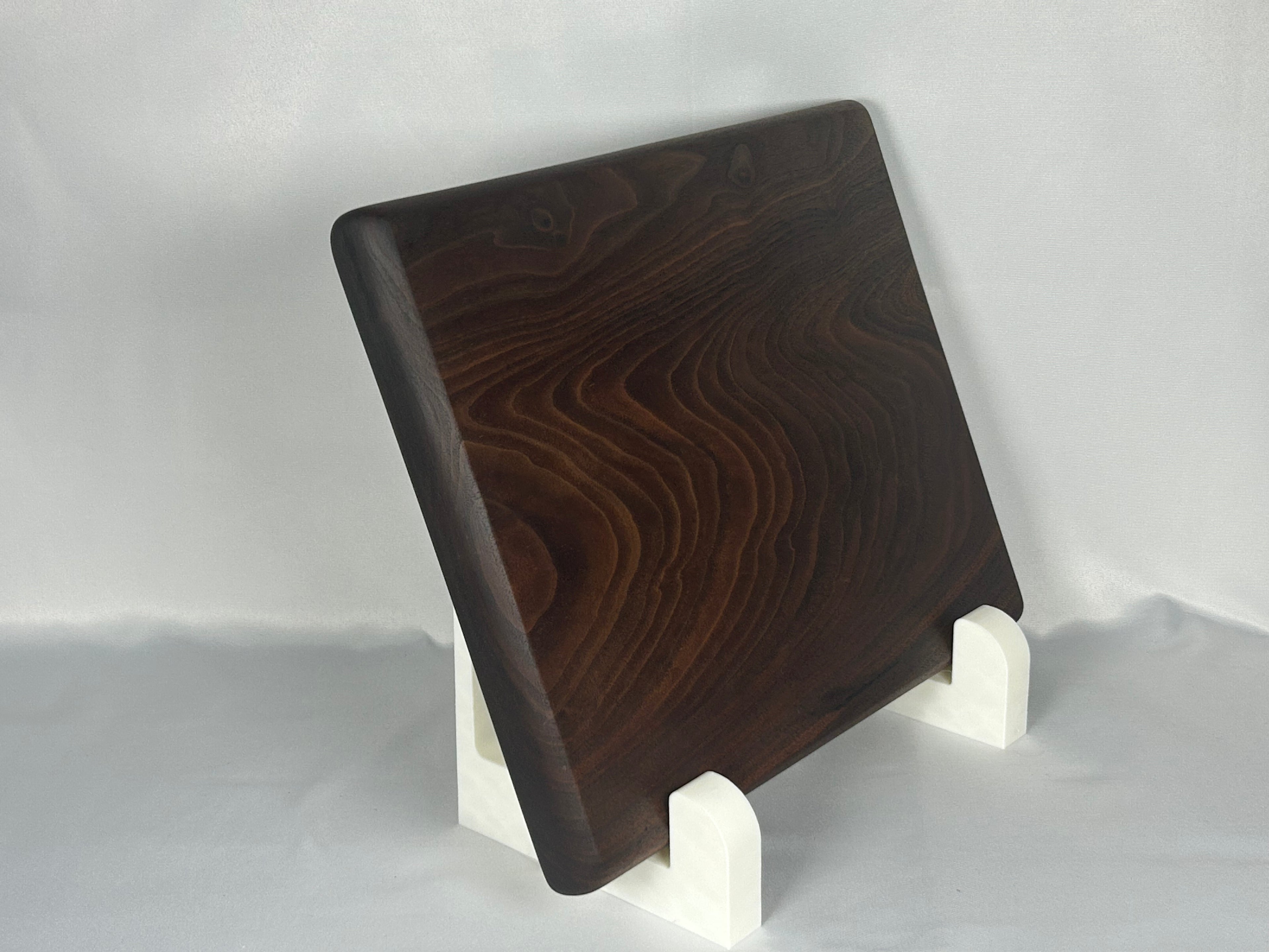 Cutting Board, Large, Walnut, Single Piece, Thick Board with Rubber Feet