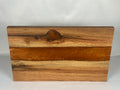 Charcuterie Board, Large, Red Oak, Epoxy Live Edge River, Copper