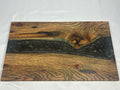 Charcuterie Board, Large, Red Oak, Epoxy Live Edge River, Black Pearl, Green Died Wood Accents